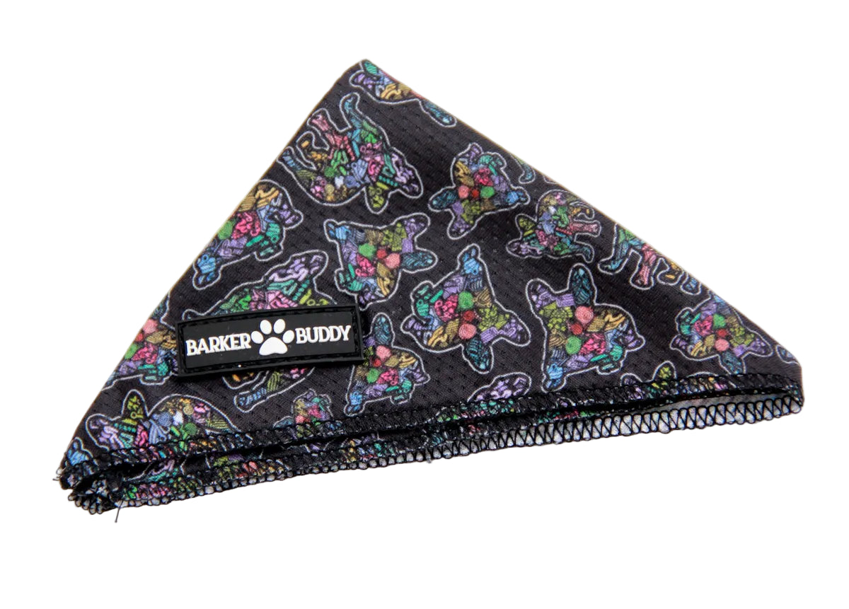 Abstract Frenchie Bandana