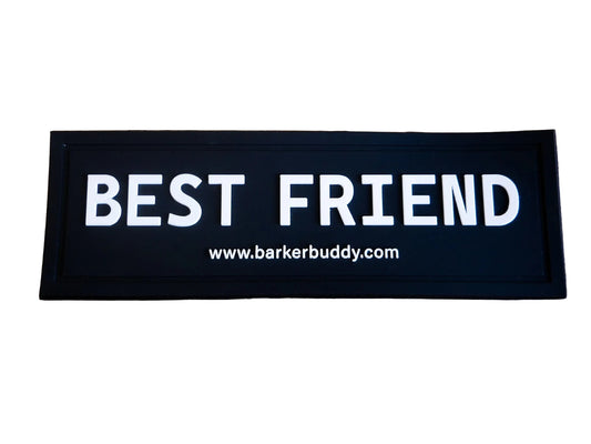 Soft Rubber Velcro Patch- Best Friend