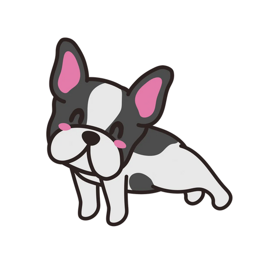 BB Exhale Blue Pied Frenchie Decal