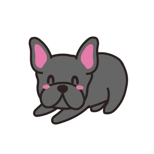 BB Inhale Blue Frenchie Decal