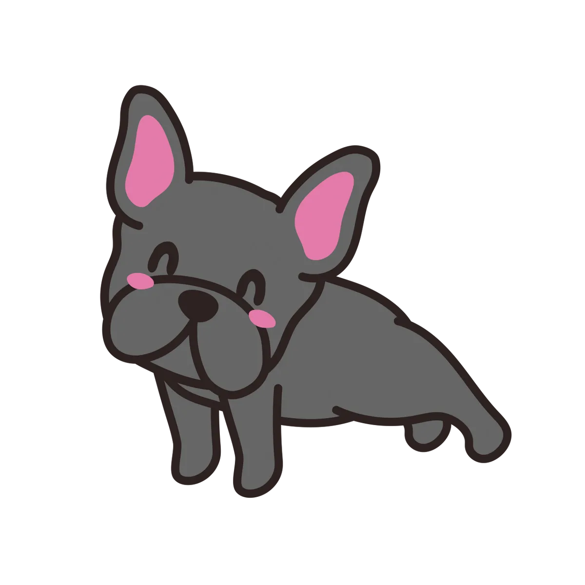 BB Exhale Blue Frenchie Decal