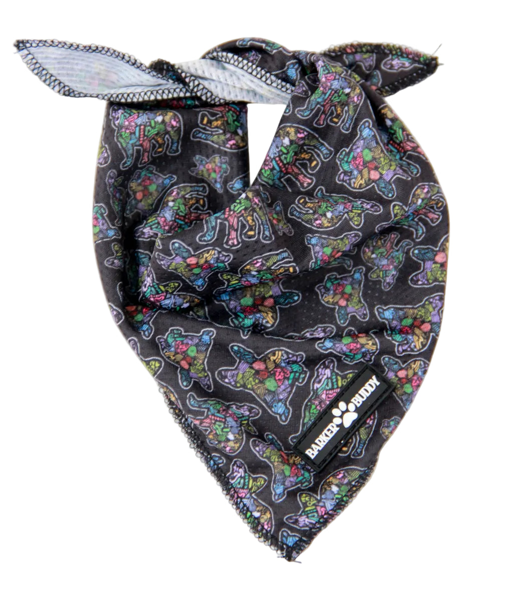 Abstract Frenchie Bandana